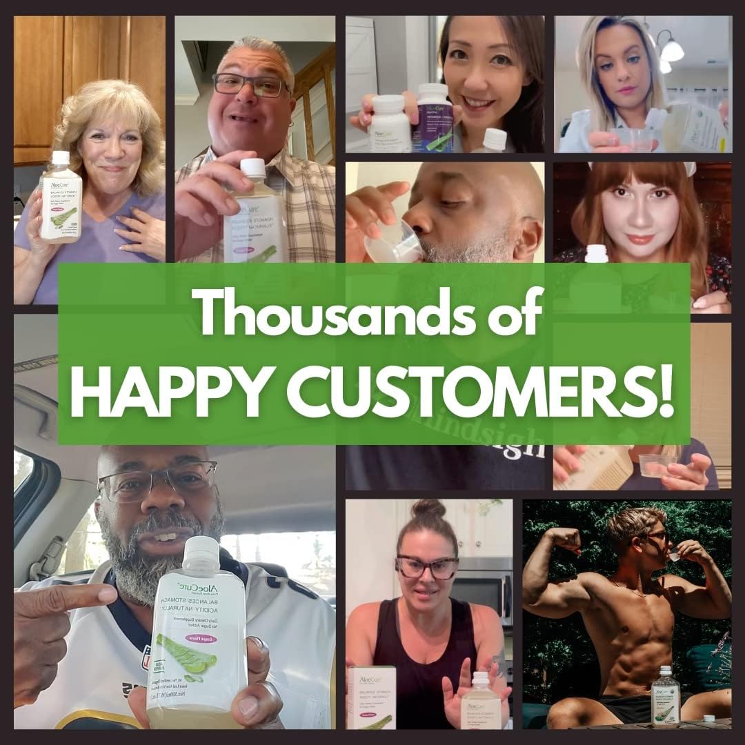 AloeCure USDA Organic Certified Pure Aloe Vera Juice Lemon Flavor, 2x500ml Bottles, Inner Leaf, Acid Buffer, Processed Within 12 Hours of Harvest to Maximize Nutrients, No Charcoal Filtering : Health & Household