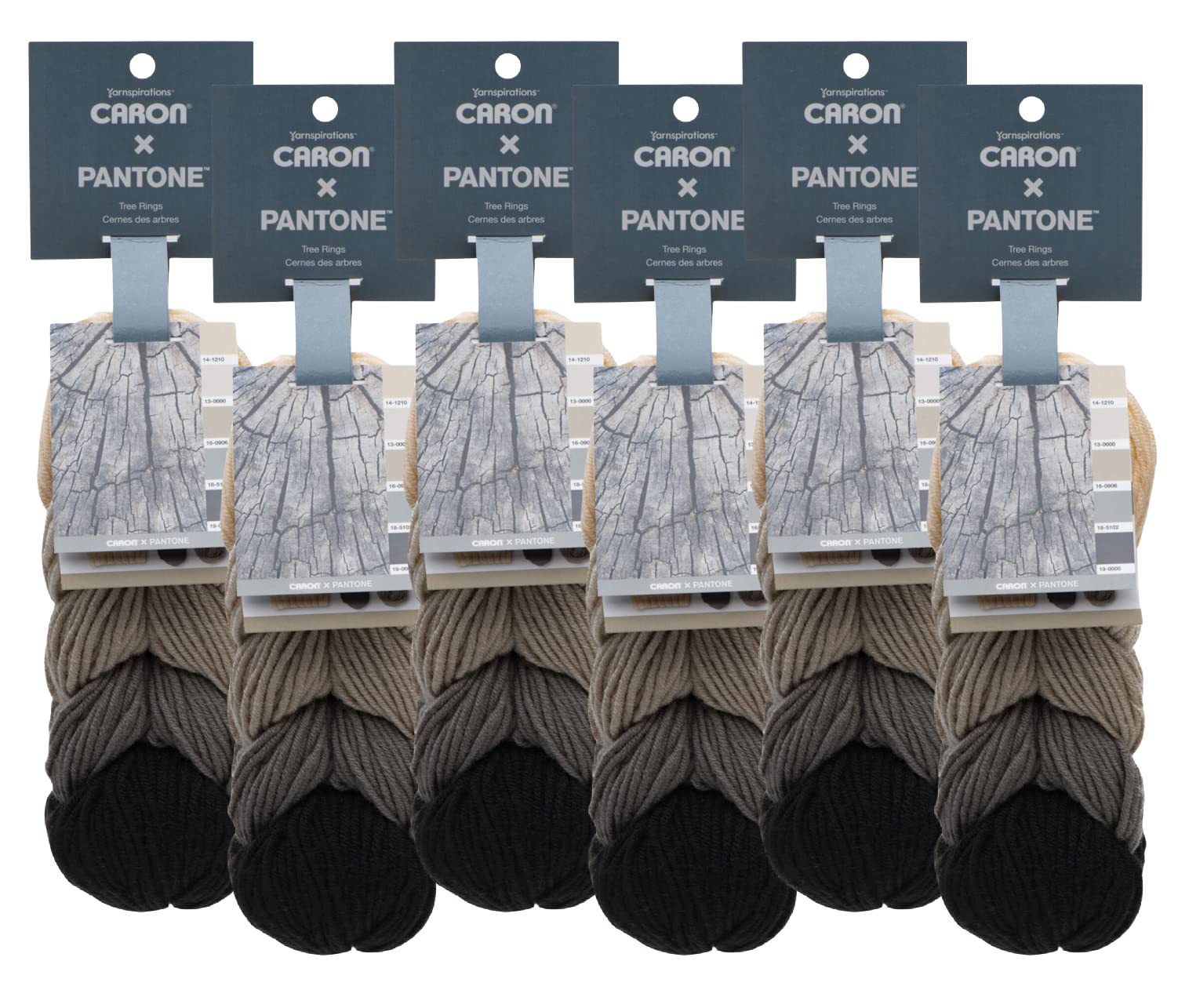 Caron X Pantone Yarn - 6 Pack (Tree Rings)