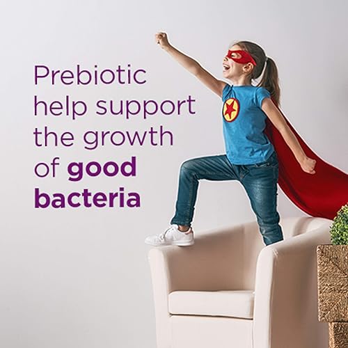 Miniatura 3 de Digestive Advantage Gomitas de fibra prebiótica + probióticos para la salud digestiva, probióticos diarios para niños, apoyo para hinchazón