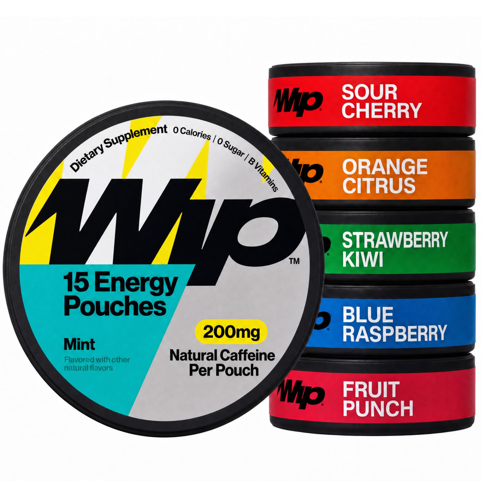 Wip Caffeine Pouches, Mint, 200mg, 3 Pack (45 Pouches) — Amazon image 18