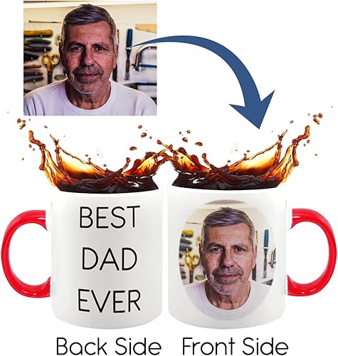 Vista 12 de Taza de café personalizada con foto, texto, imagen, nombre, regalos personalizados para el día del padre, padres, regalos de Navidad, taza de café
