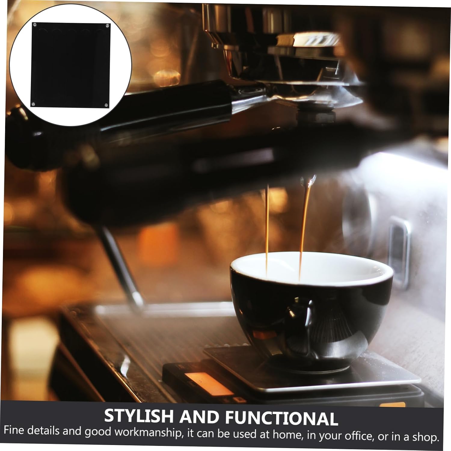 Capsule Coffee Storage Rack Acrylic Organizer Wall-mounted Coffee Pod Holder for Home Office