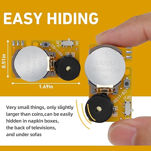 Miniatura 3 de SHENGSEN Paquete de 3 dispositivos de broma de oficina con pitido molesto oculto, broma pequeña, incluye diferentes sonidos, grillo, pitido y más,