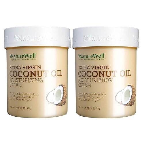 NatureWell Coconut + MCT Crema hidratante (16 onzas) (paquete de 2)