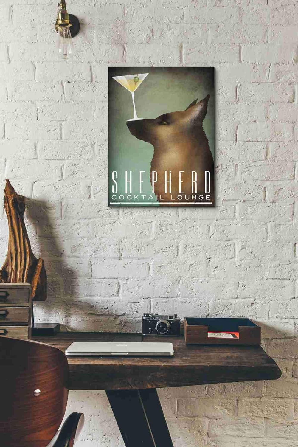 Epic Graffiti 'Shepherd Martini' by Ryan Fowler, Canvas Wall Art, 12"x18"