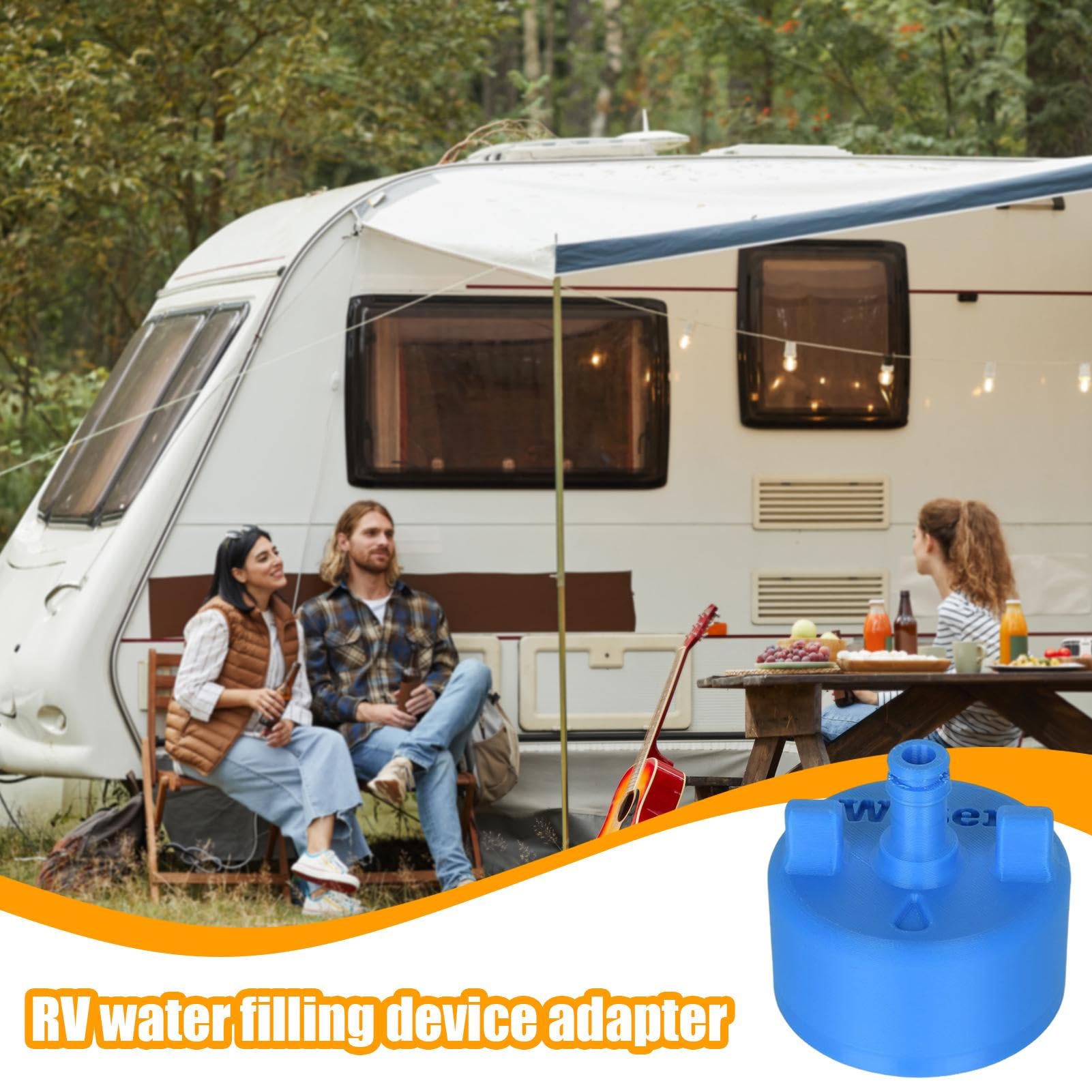 Ingresso Acqua da Rete per | Ingresso Collegamento Acqua per Sostituzione - Adattatore a Innesto Rapido per Roulotte Idratazione Esterna Camping Viaggio