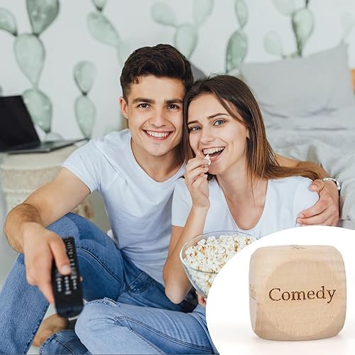Miniatura 6 de 2 dados nocturnos de cita para parejas, dados de madera para decisión, dados de cine, regalos de noche para él, aniversario, San Valentín, para
