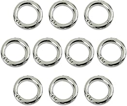 Carabiner Round Silver Set of 10 (AP0263)
