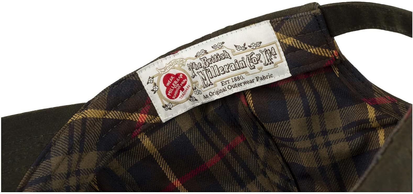 JACK PYKE Men’s Baseball Cap – 100% British Millerain 375gms Waxed Cotton, Cotton Tartan Lining, Lightweight Country-Style Hat with Curved Peak and Brass Adjuster - Green