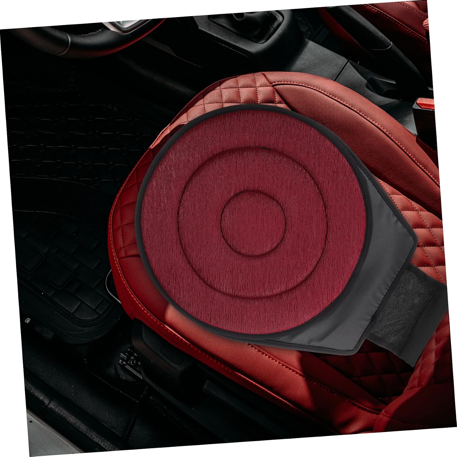 GLEAVI 360degree Swivel Car Seat Cushion for Comfort and Convenience Multi-Functional Rotating Seat Pad for Home Office and Vehicle Use Elegant Design Enhanced Support