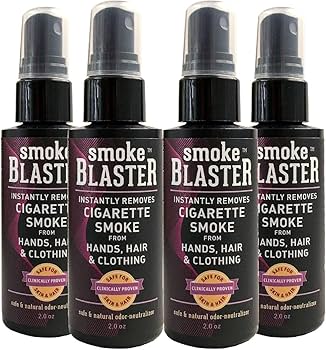 Amazon.com: Smoke Blaster Odor Neutralizer Spray, 2 Fluid Ounce (Pack of  4), Safe and Natural Smoke Odor Eliminator for Hands, Hair and Clothes :  Health & Household