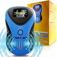 Ultrasonic Pest Repeller Plug-in with LED Display, Indoor/Outdoor Electronic Device for Mouse, Mice, Rat, Bat and Squirrel Repellent, Quiet Operation for Home, Garage and Basement