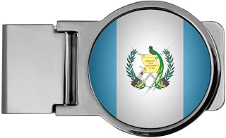 ExpressItBest Premium Money Clip - Flag of Guatemala (Guatemalan) - Round Design