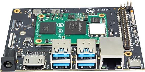 Banana Pi BPI-CM5 Pro AI Compute Module, 4GB RAM 32GB eMMC 6Tops NPU 2.2GHZ Quad-Core CPU, for AI IoT Development 4K Vdeo Codecs Compatible with Rasp-BerryPi CM4 (Full Kit1, with WiFi Module)