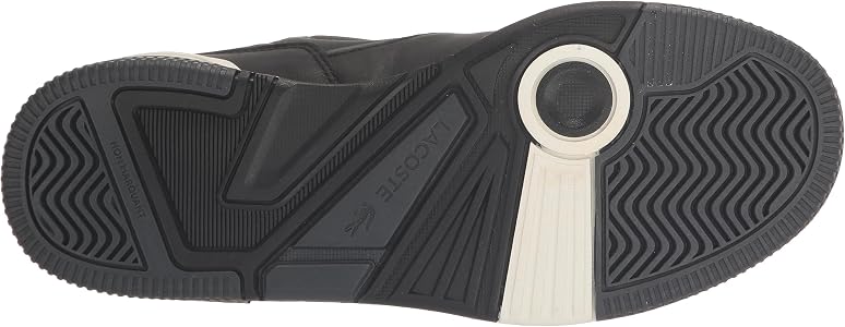 Amazon.com | Lacoste Men's LINESHOT Sneaker, BLK/DK Gry, 11
