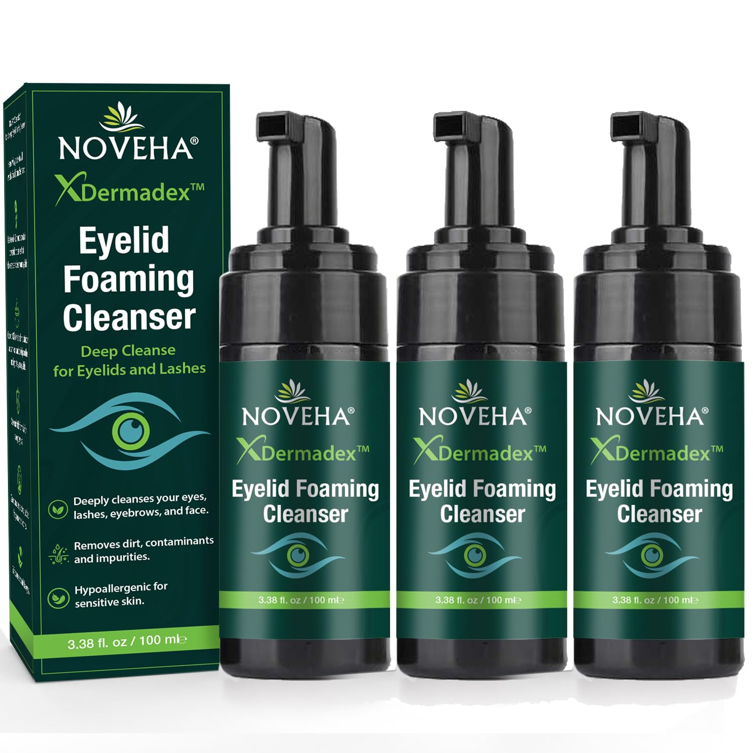 Amazon.com: NOVEHA Extra Strength Tea Tree Eyelid & Face Foaming