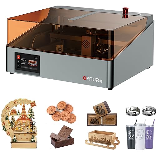 Ortur R2 10W Laser Engraver Enclosed Laser Cutter and Engraver Machine Smart Camera Positioning Batch Engraving Wood & Metal