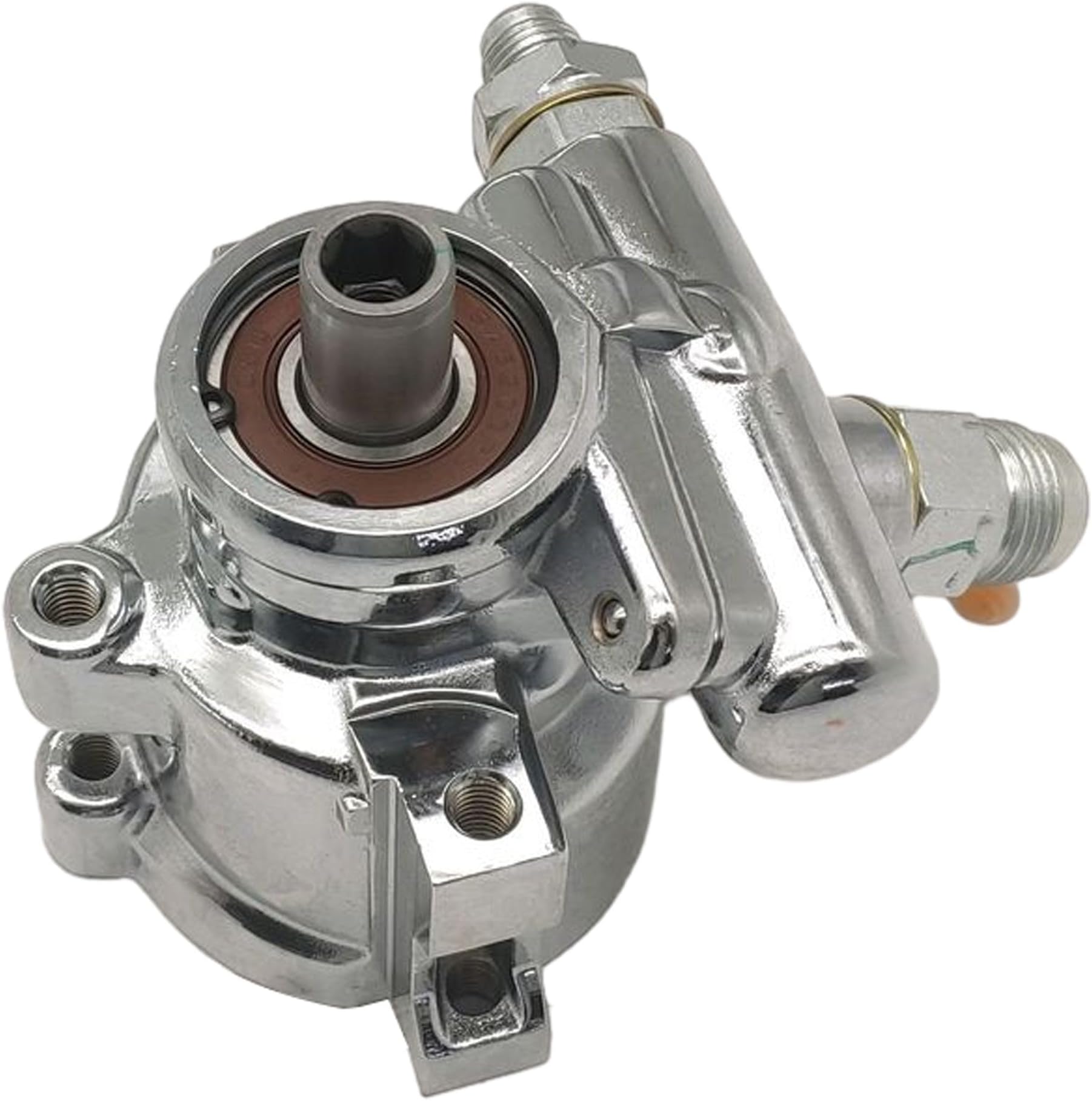 - Power Steering Pump GM Type II Style Compatible with Chevy SBC BBC 376 427 GM Type II GM (Universal) Silver