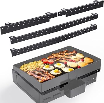 Upgraded Wind Guard for Blackstone 22 Inch Griddle, Magnetic Stainless Steel Wind Screens Protect Flame & Hold Heat, Compatible with Rear Grease Cup Hood and Side Shelf, Gas Saving, Grilling Gifts