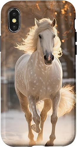 Miniatura 7 de Funda para iPhone 11 Pro Max Horse Snow Winter Sunset
