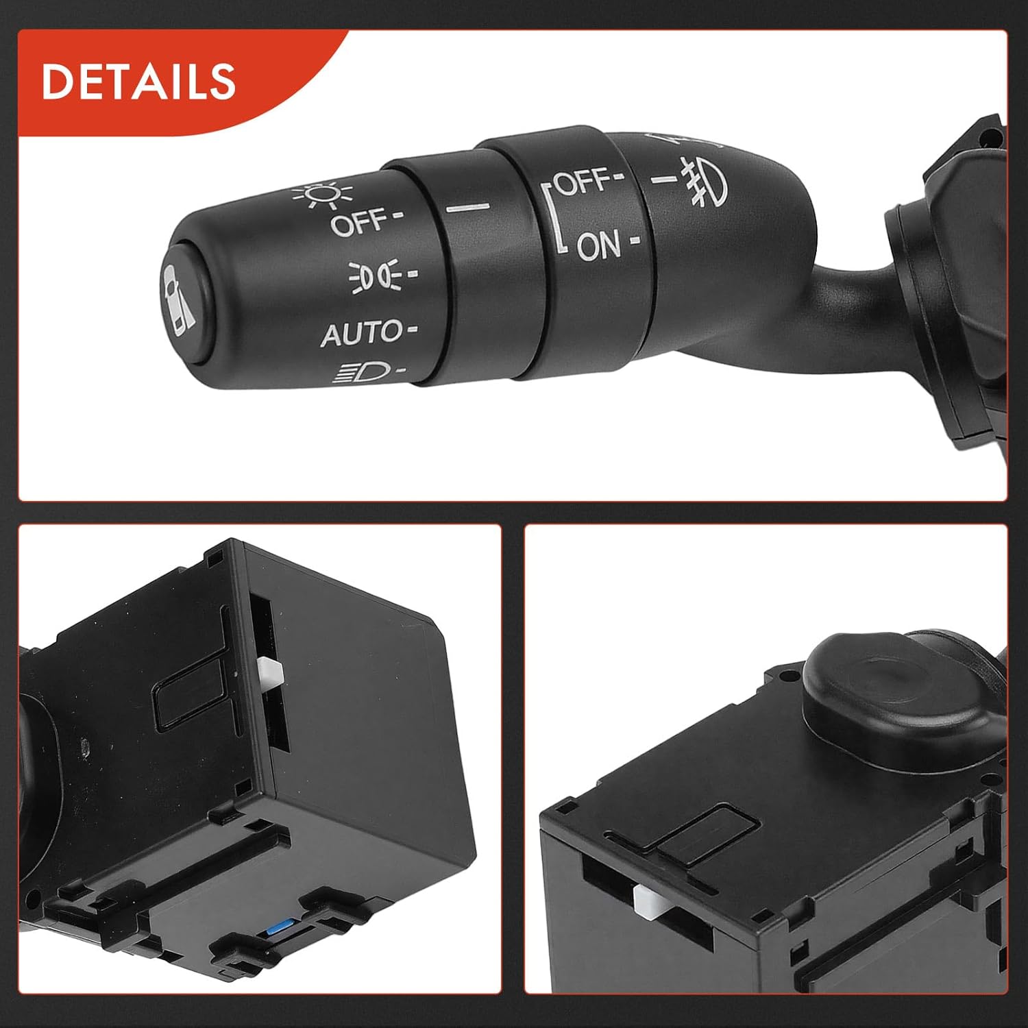 A-Premium Turn Signal Switch, Headlight Dimmer (Auto), Parking/Fog Light Multifunction Switch Lever Compatible with Honda Odyssey 2014 2015 2016 2017