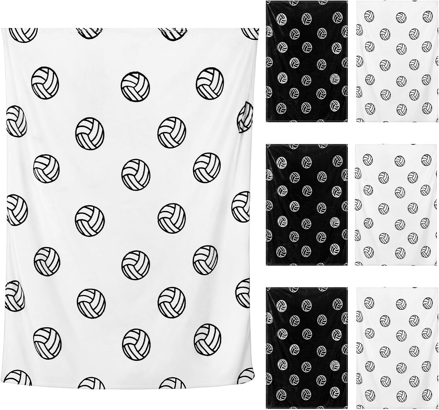 6 Pcs Volleyball Team Gifts Volleyball Blankets Stuff for Teen Boys Girls Blankets for Players Theme Party Supplies,50 x 60 Inch