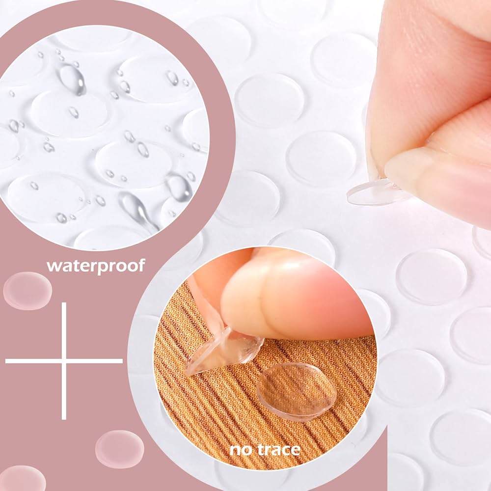 Lot De 3000 Pastilles Adhésives Double Face Transparentes - Amovibles - Imperméables - Ronds - En Acrylique - Pour Artisanat, Bricolage, Art, Décoration, Fournitures De Bureau - 6 Mm