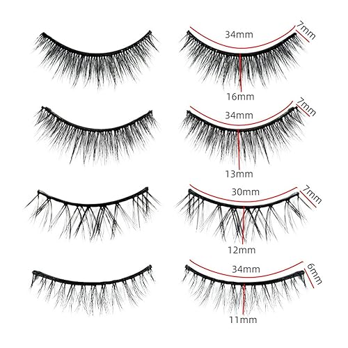 Miniatura 3 de Pestañas autoadhesivas reutilizables que no necesitan pegamento ni delineador de ojos, aspecto natural para mujeres, 2 pares