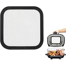 Ninja CRISPi FN101 Stainless Steel Splash Guard, Magnetic Fine Mesh Grease Protection - Heat Resistant, Easy Clean, Air Fryer Accessory