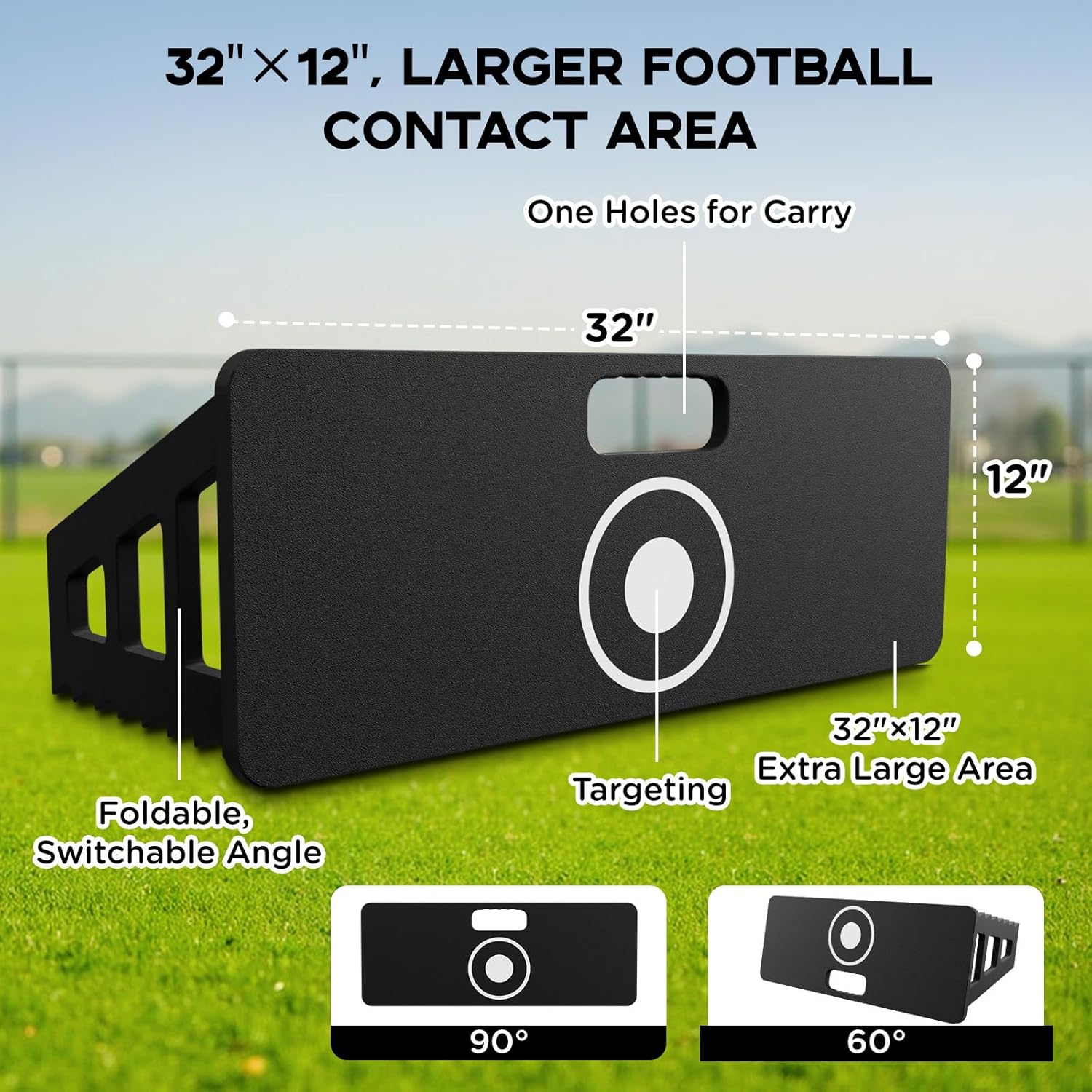 Soccer Rebounder Trainer Board，2-Way Kickback Panel Soccer Training Equipment for Passing, Shooting, Ball Control, Agility & Reflex Skill Drills，Rebounder Soccer Net for Solo & Team Practice