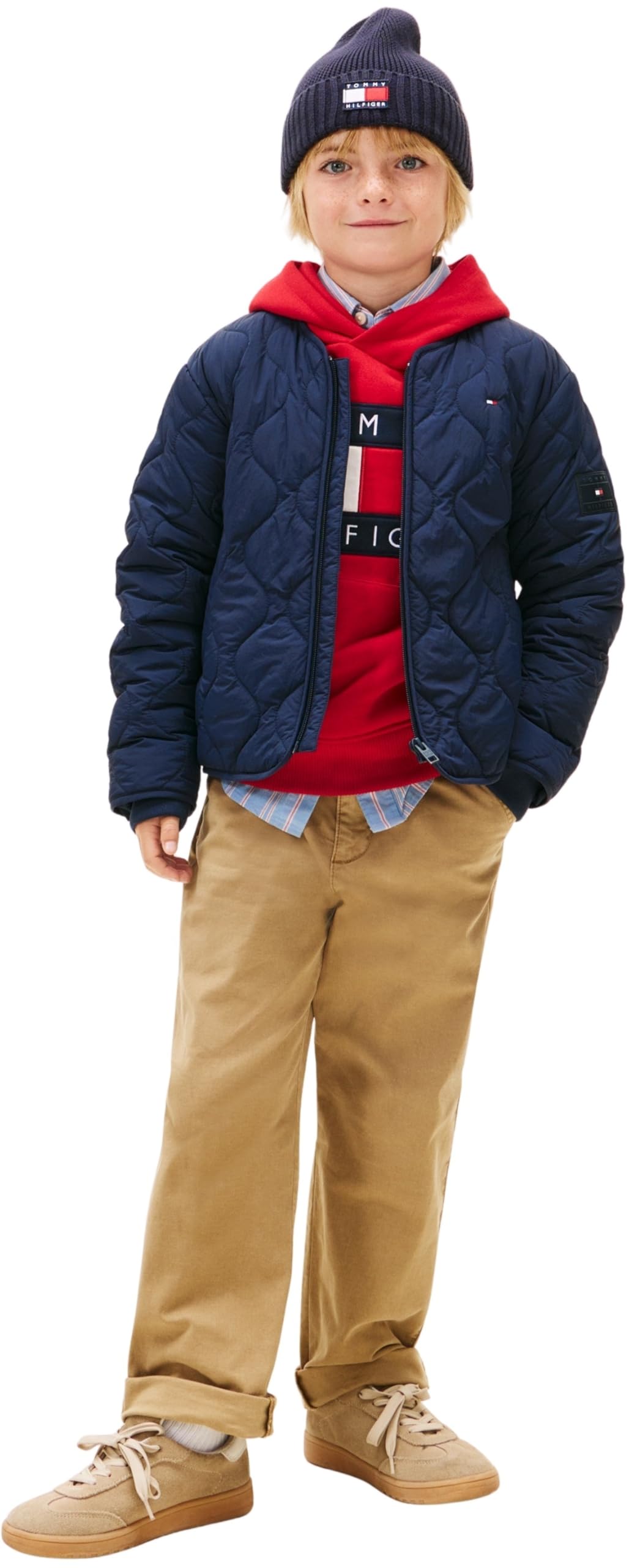 Tommy Hilfiger Quilted Lightweight Jacket Ks0ks00731 Altre Giacche Unisex - Adulto