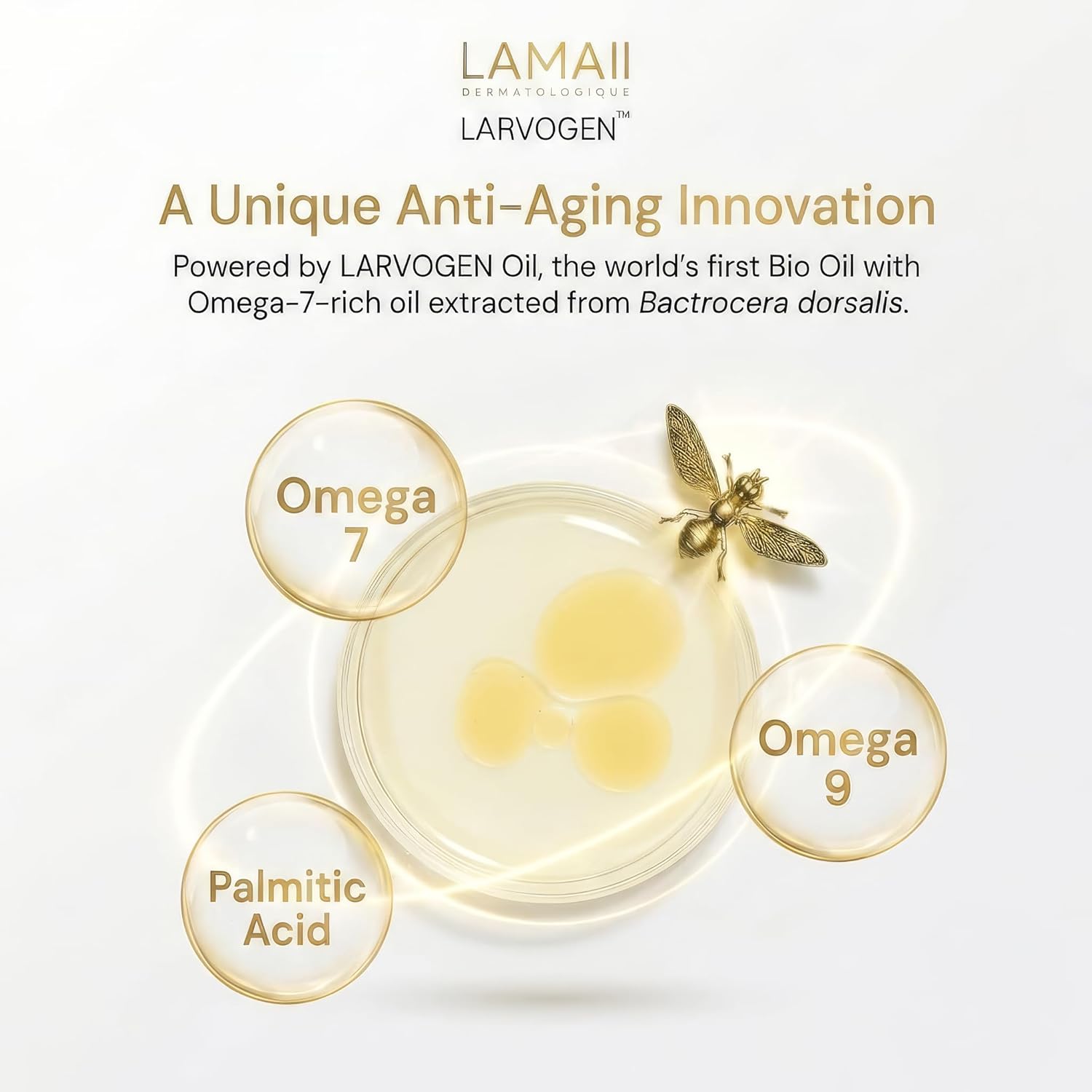 Radiance Nourishing Body Oil – Body Moisturizer with Grapeseed Oil, Jojoba Oil & LARVOGEN™ Bio Oil, Silky Smooth, Firming & Hydrating Body Oil for Women & Men, Pure Glow & Silky Finish - 120 ml - Image 2