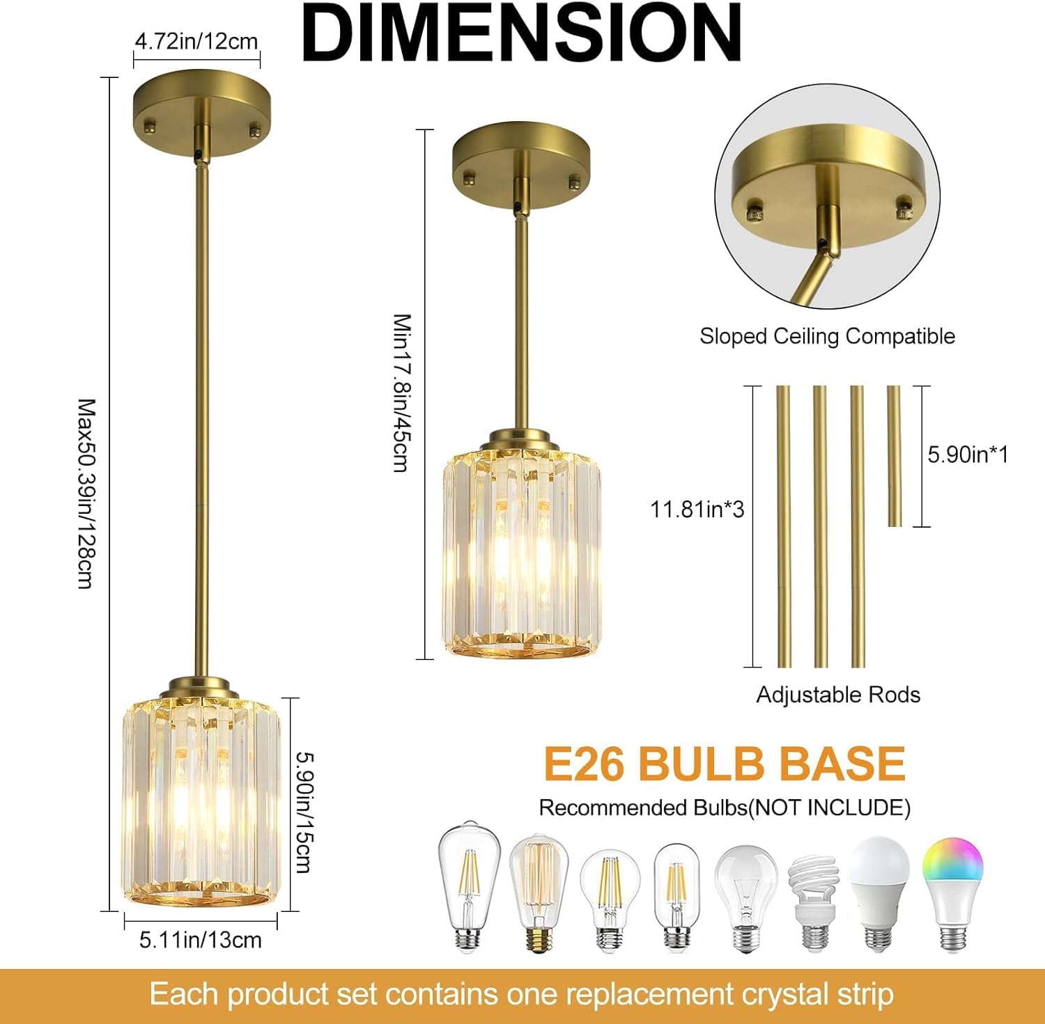 3 Pack Crystal Pendant Lights Kitchen Island, Adjustable Hight Modern Gold Mini Chandelier, Ceiling Hanging Light Fixtures, Lamparas Colgantes for Kitchen Hallway Dining Room Bedroom