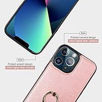 Vista 8 de Folosu Funda compatible con iPhone 13 Pro con tarjetero, rotación de 360, soporte de anillo de dedo con función atril, protección RFID, bloqueo