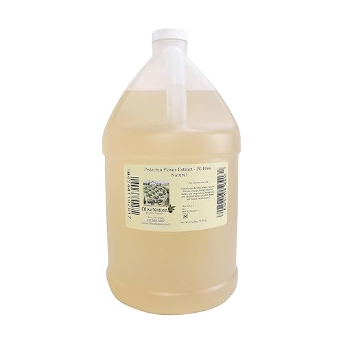 Miniatura 3 de OliveNation Extracto de sabor a pistacho de sabores naturales, horneado estable, sin azúcar, sin OMG, kosher, sin gluten, vegano, 1 galón