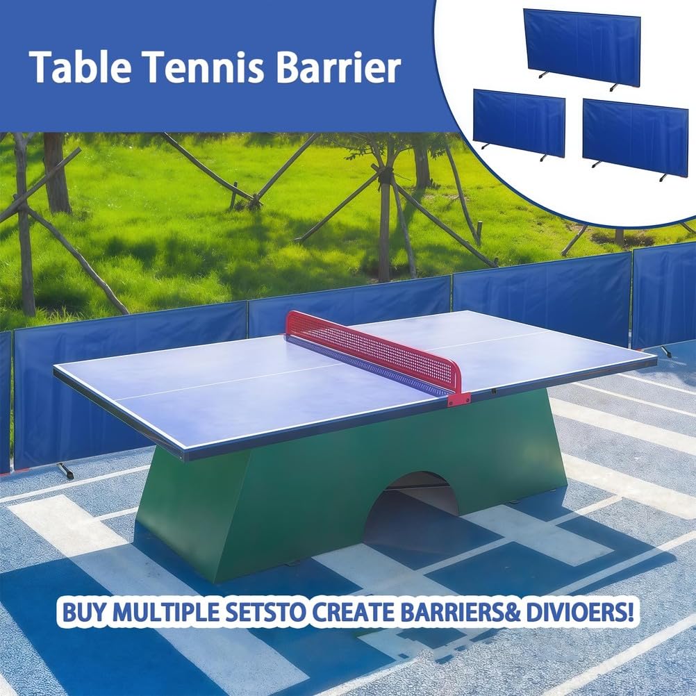 Blocco da ping pong, recinzione pieghevole portatile con tessuto Oxford 420D, divisori leggeri per allenamento e competizione
