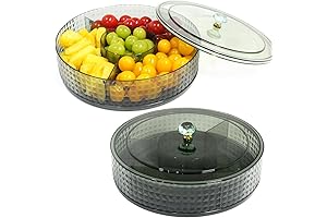 Yuroochii Green Round Rotating Multifunctional Snack Storage Box