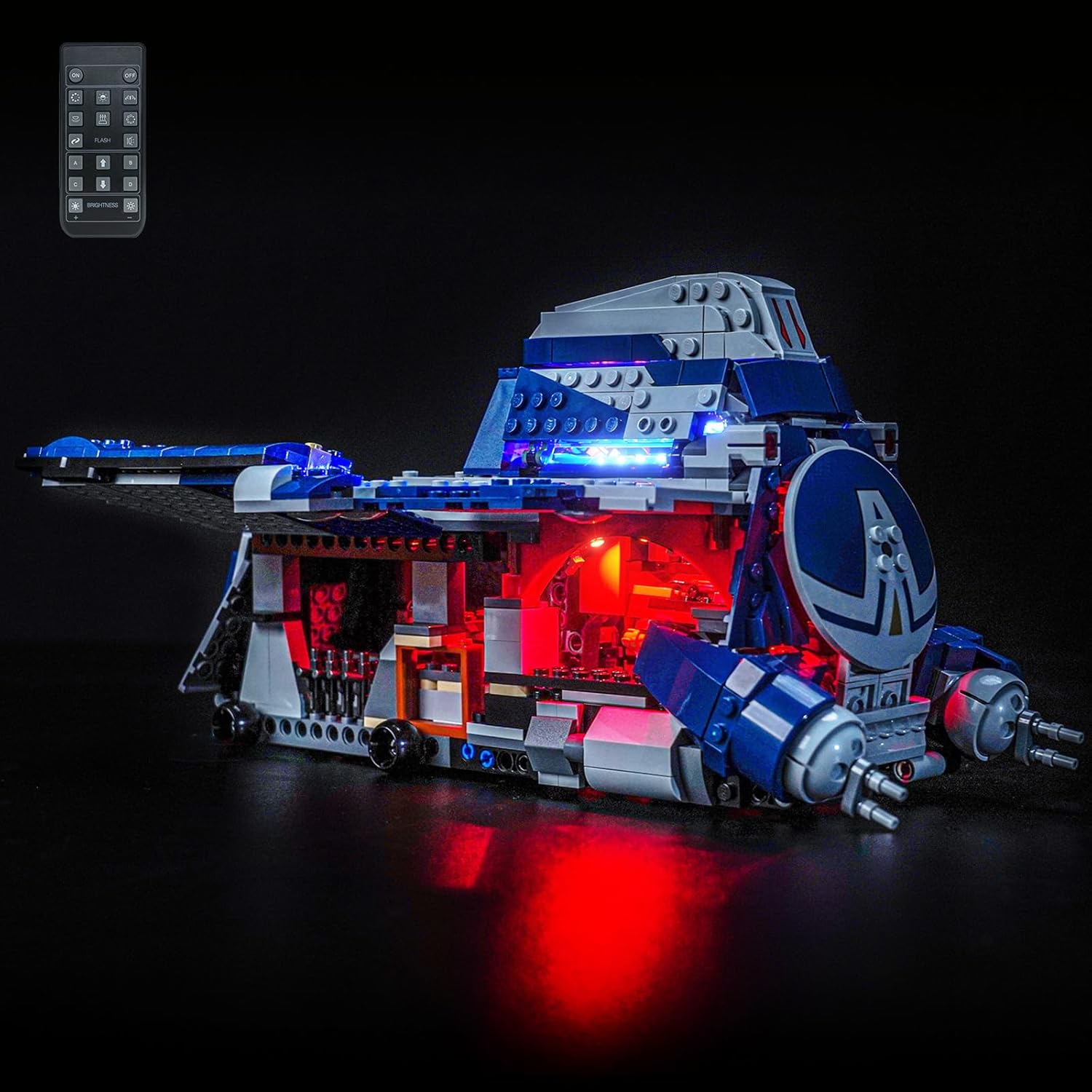 Light kit Compatible with Lego 75435 Battle of Felucia Separatist MTT - No Model Only Light, LED Lighting Accessories Compatible with Lego 75435 (RC Version)