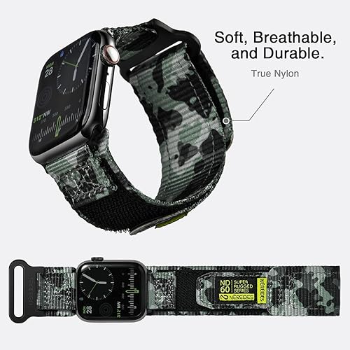 Vista 148 de Nereides Correa deportiva de nailon resistente con diseño de bucle tejido compatible con correa de Apple Watch, para iWatch de 1.65, 1.73, 1.77