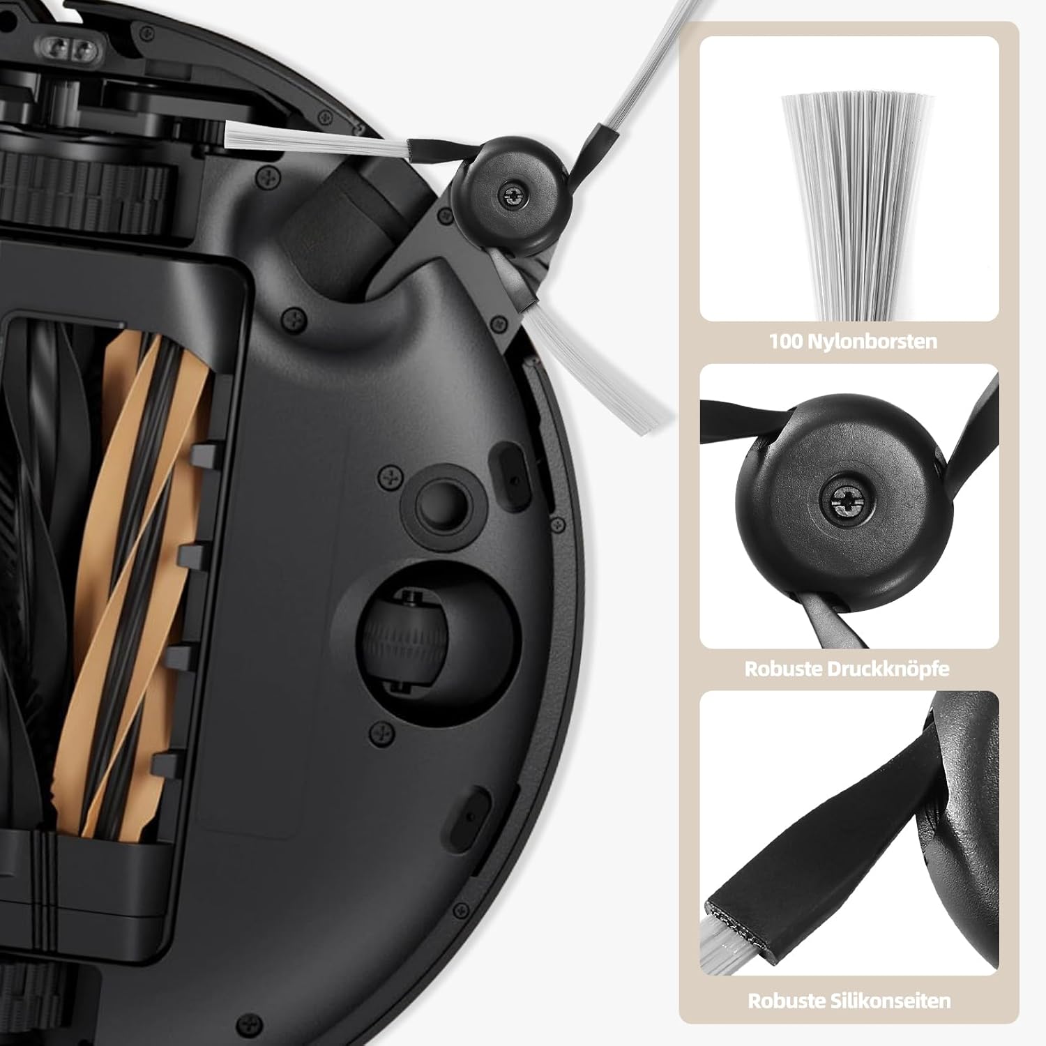 26 Pack Accessories for Dreame X50 Ultra Complete /X50 Master /L40s Pro Ultra /L50 Ultra/Mova V50 Vacuum Robot, 2 Main Brush 6 Mop Pads 6 Dust Bags 6 Sidebrush 4 Filter 1 Cleaning Brush 1 Screwdriver