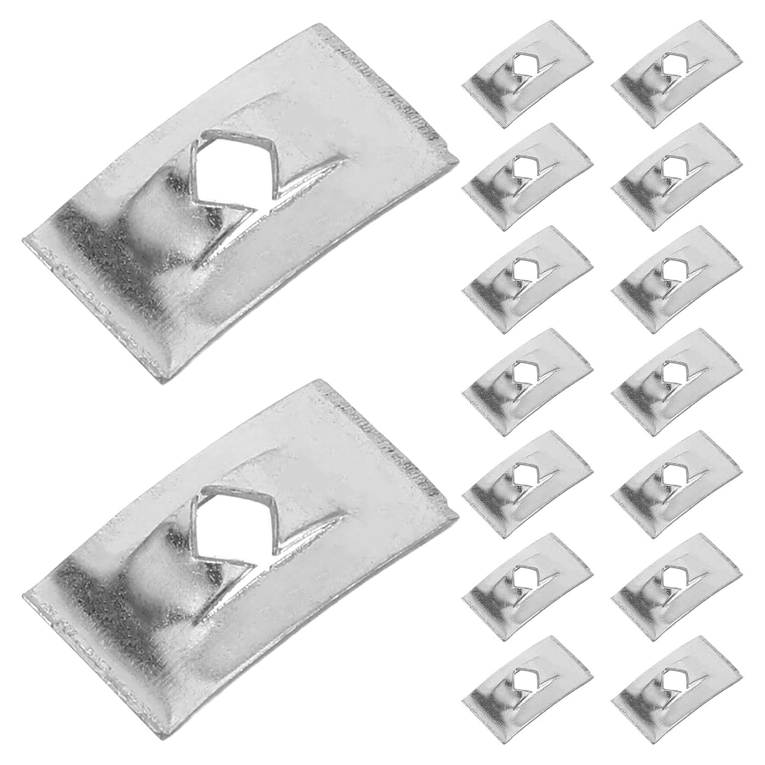 100pcs Sheet Metal Spring Clip Nuts, Fasteners for Refrigerator Cabinets, Equipment Panels, and Restaurant Appliance Repairs