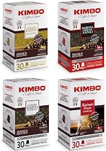 Kimbo 120 Nespresso® Compatible Coffee Capsules, Tasting Kit | 4 Packs of 30 Capsules, 30 Barista Espresso Napoli, 30 Barista Ristretto, 30 Barista 100% Arabica, 30 Fresh Ground