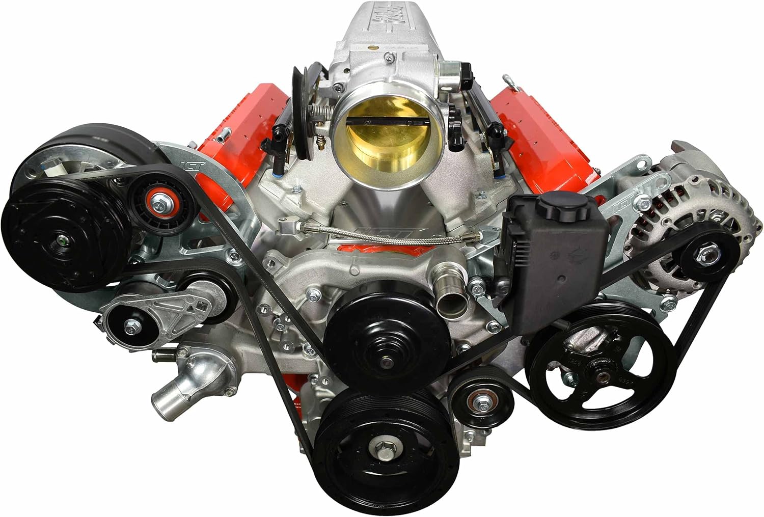 LS A/C Compressor Bracket Kit Compatible with Corvette R4, LS1, LS3, CTS-V, LSX, LS7, LS9 by ICT Billet