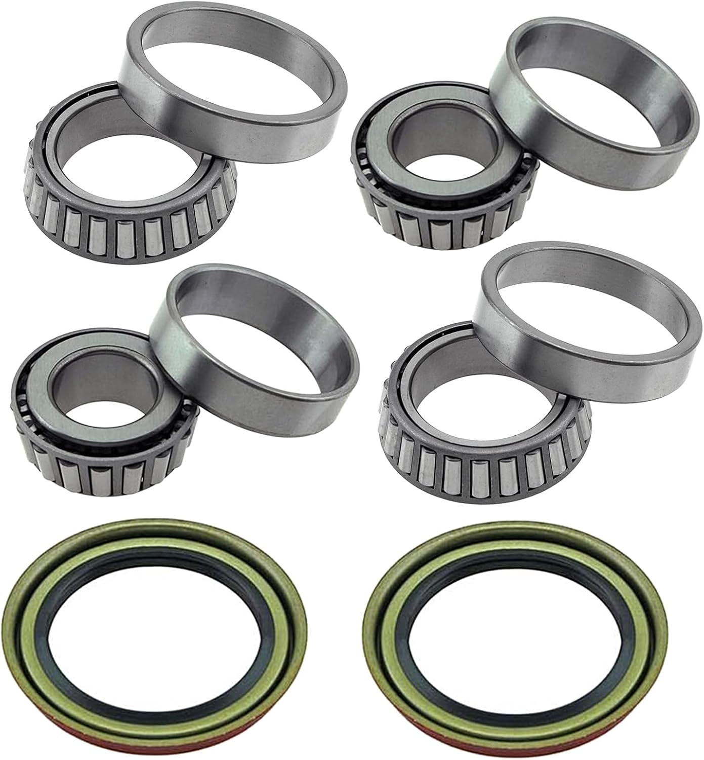 6PCS Front Wheel Bearing Hub Assembly Replacement for 1975-1981 1982 1983 1984 1985 1987 1988 1989 1990 1991 1992 1993 1994 1995 1996 Ford F-150 RWD OEM WTA13*2 & WTA12*2 & WS4148*2