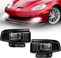 Vista 22 de Luces antiniebla LED y DRL para compatibles con Dodge Dakota 1997 1998 1999 2000/Dodge Durango 1998-2000, un par de luces antiniebla delanteras