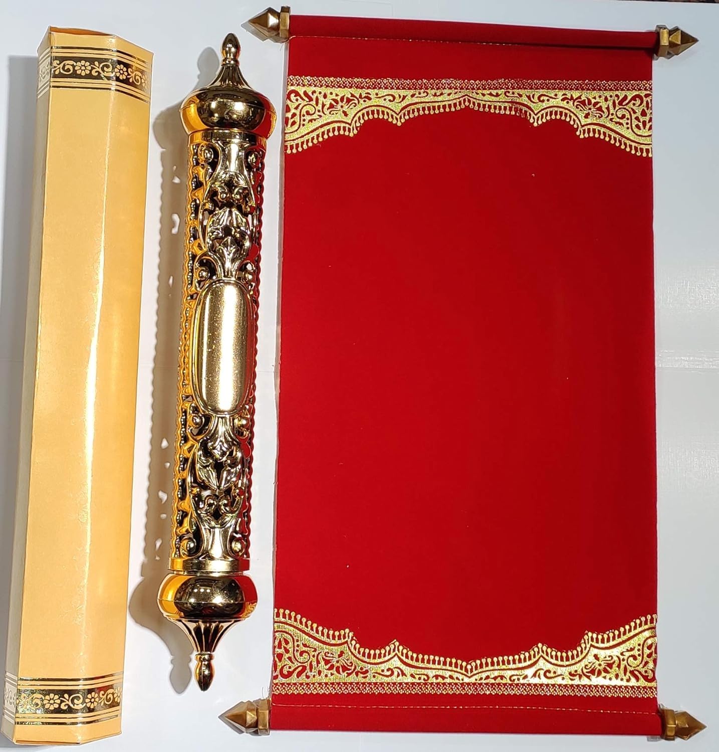 Rbd Golden Unique Scroll Wedding Cards for Marriage Invitation Farman ...