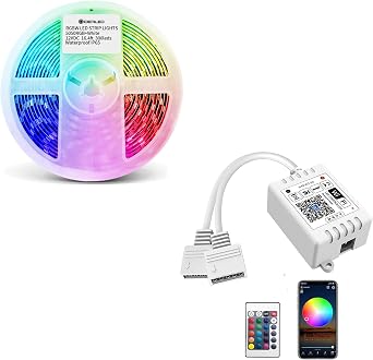 GIDEALED Smart Wifi RGBW LED Strip&RGBW Controller with RF Remote Control