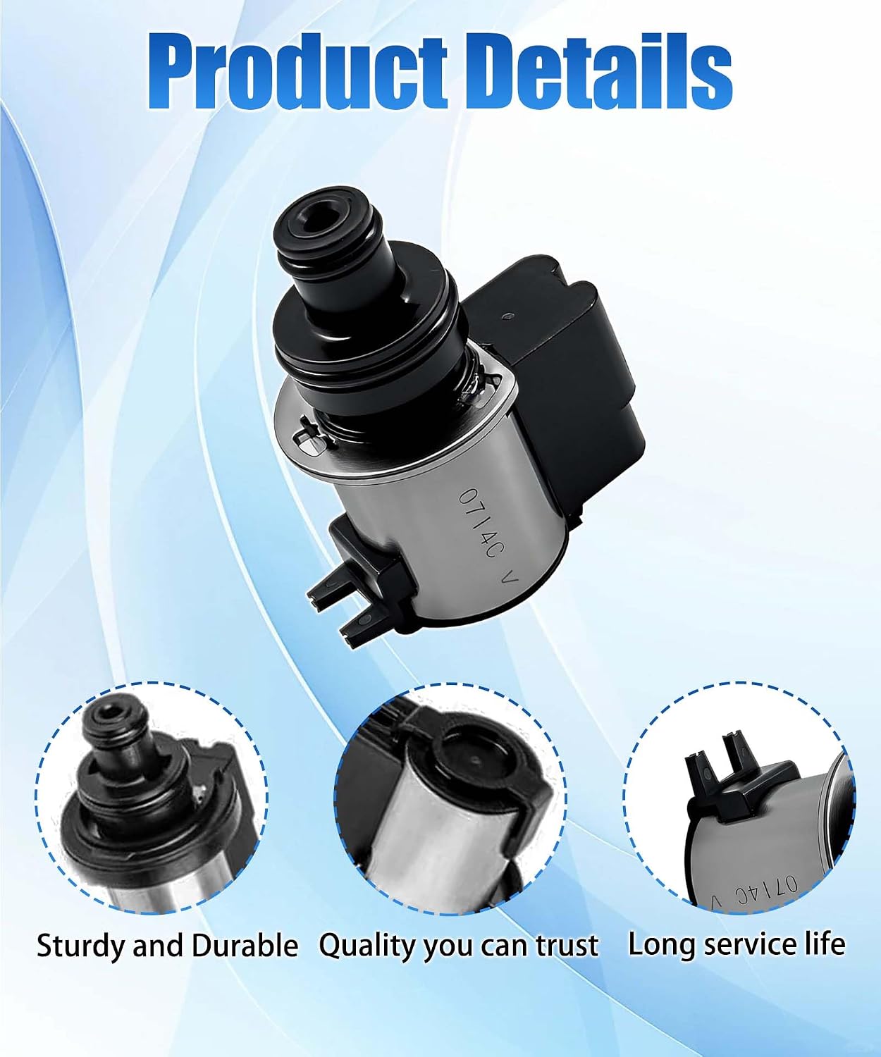31825AA050 Lock-Up Solenoid Valve 3.2-3.7 Ohms Fits For Subaru Lineartronic CVT TR580 TR690 Torque Converter Solenoid,Replaces 31706AA030 31825AA051