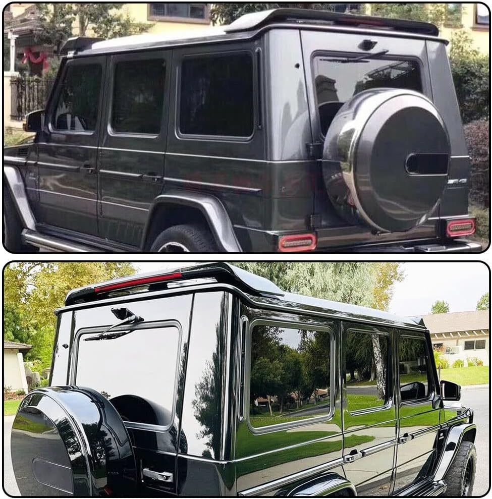 MCARCAR KIT Carbon Fiber Rear Spoiler for Mercedes-Benz G Wagon W463 G500 G550 G55 G63 G65 AMG 2013-2018 Customized Roof Window Spoiler Wing with Signal Light Factory Outlet
