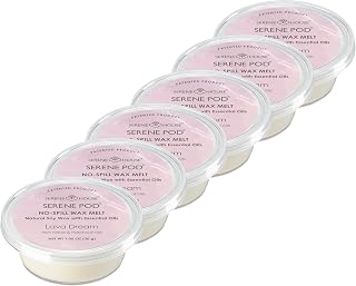 Serene House Lava Dream No-Spill Wax Melt Pod 6-Pack – 6, 30g Fragrant Soy Wax Pods with Aroma Lasting 72 Hours Each – Patented Technology Prevents Spills for Easy, Safe, and Clean Home Aromatherapy